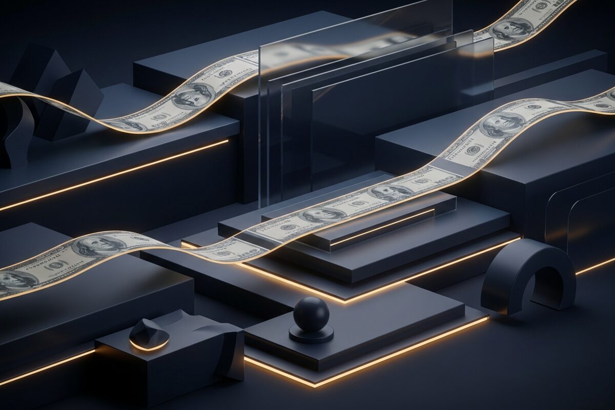 Abstract concept illustration representing foreign property tax calculations and deductions abroad