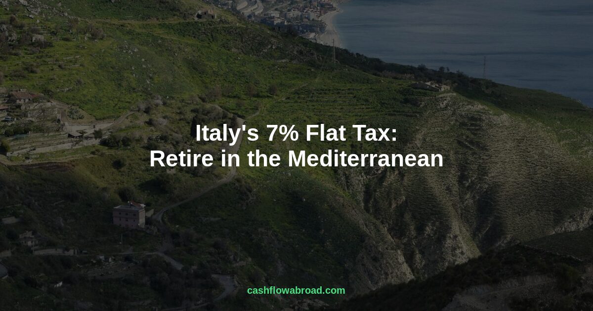 Header image for Italy's 7% Flat Tax: Retire in the Mediterranean
