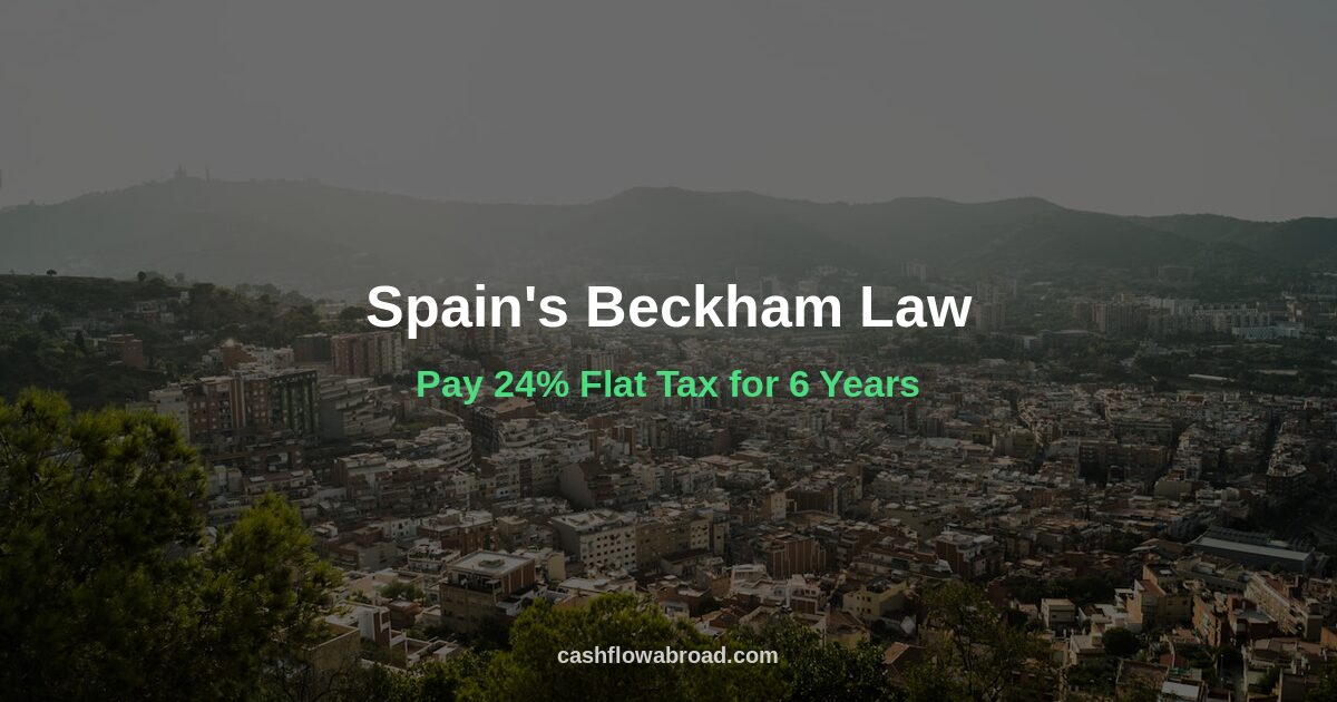 Header image for Spain's Beckham Law: Pay 24% Flat Tax for 6 Years