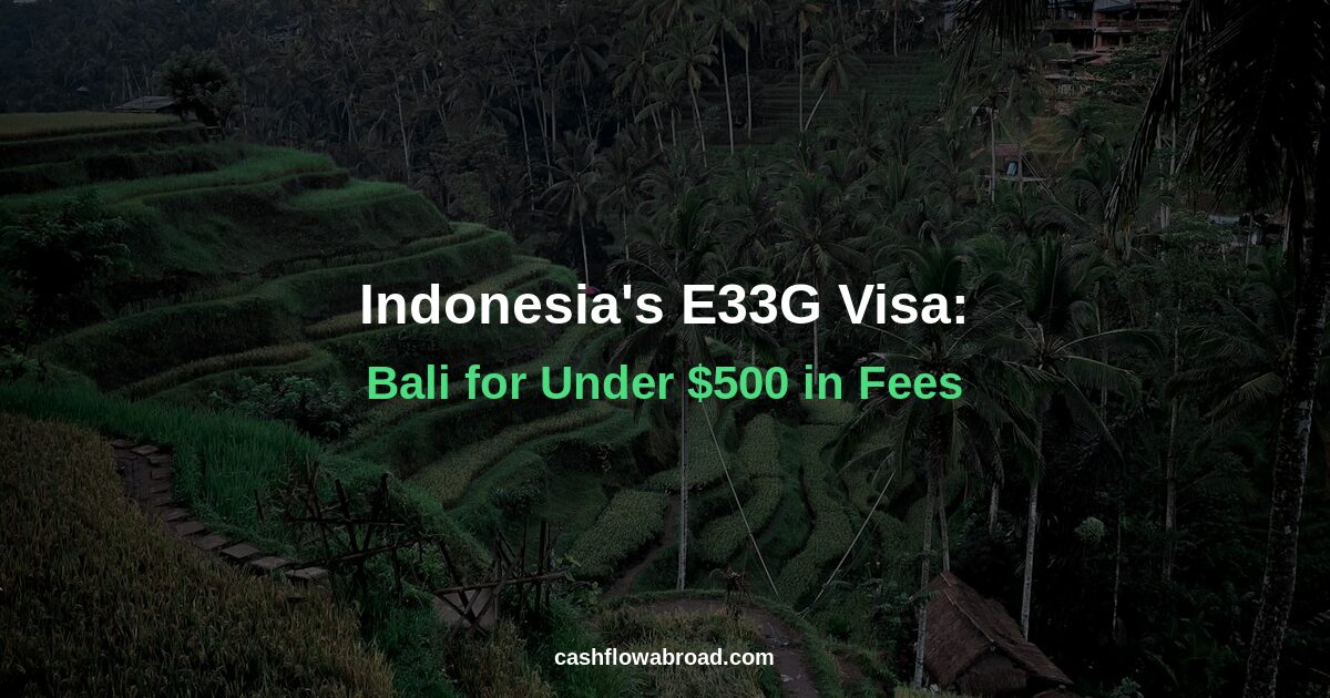 Header image for Indonesia's E33G: The $430 Bali Visa With a Tax Holiday