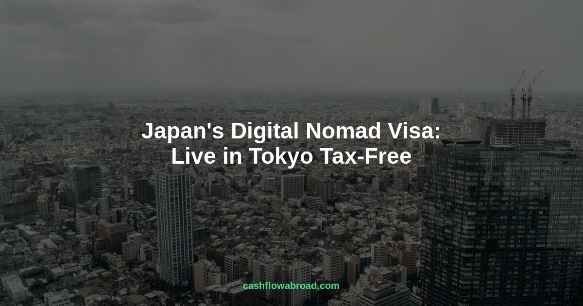 Header image for Japan's Digital Nomad Visa: Live in Tokyo Tax-Free