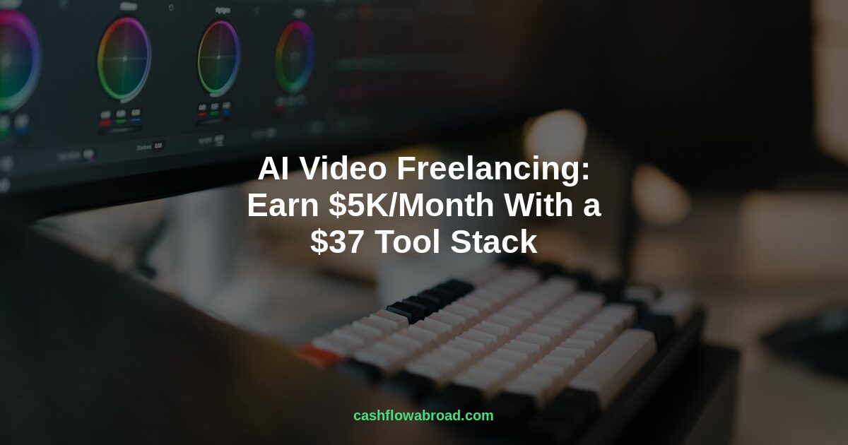Header image for AI Video Freelancing: $5K/Month With a $37/Month Stack