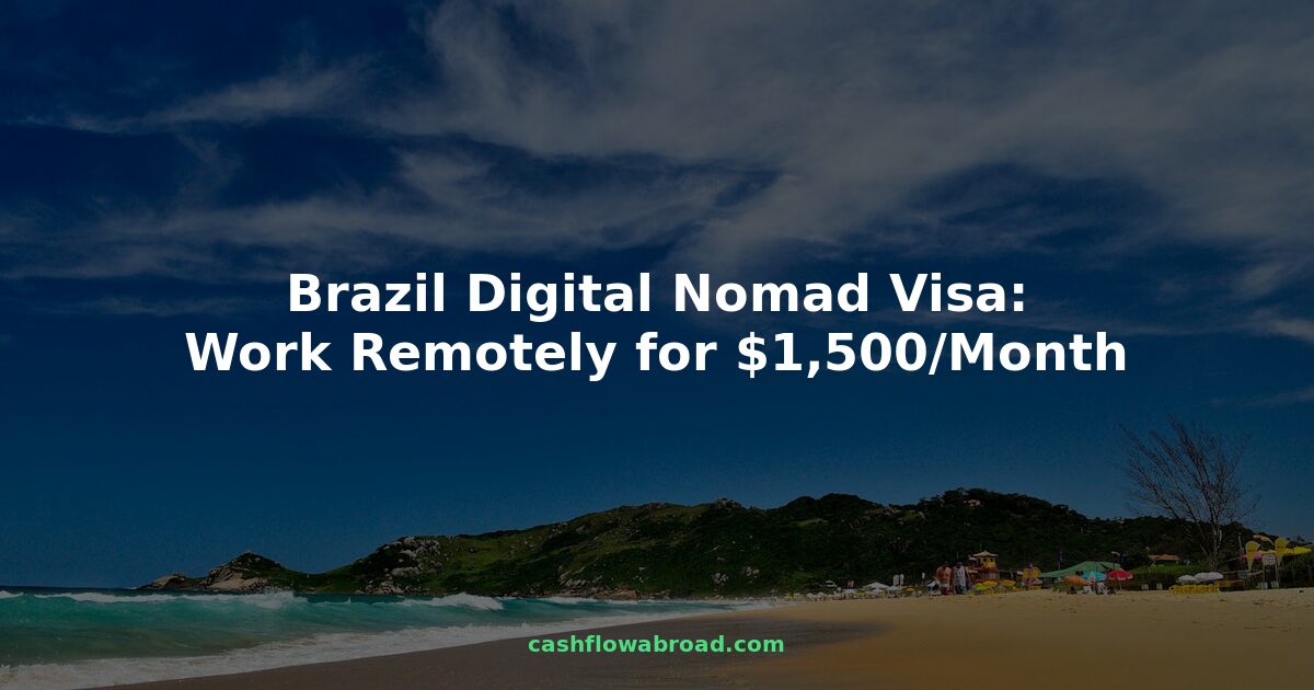 Brazil beach Florianopolis - digital nomad visa guide for US expats