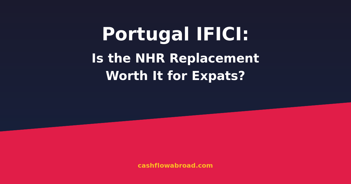 Portugal IFICI tax regime guide - NHR replacement for expats