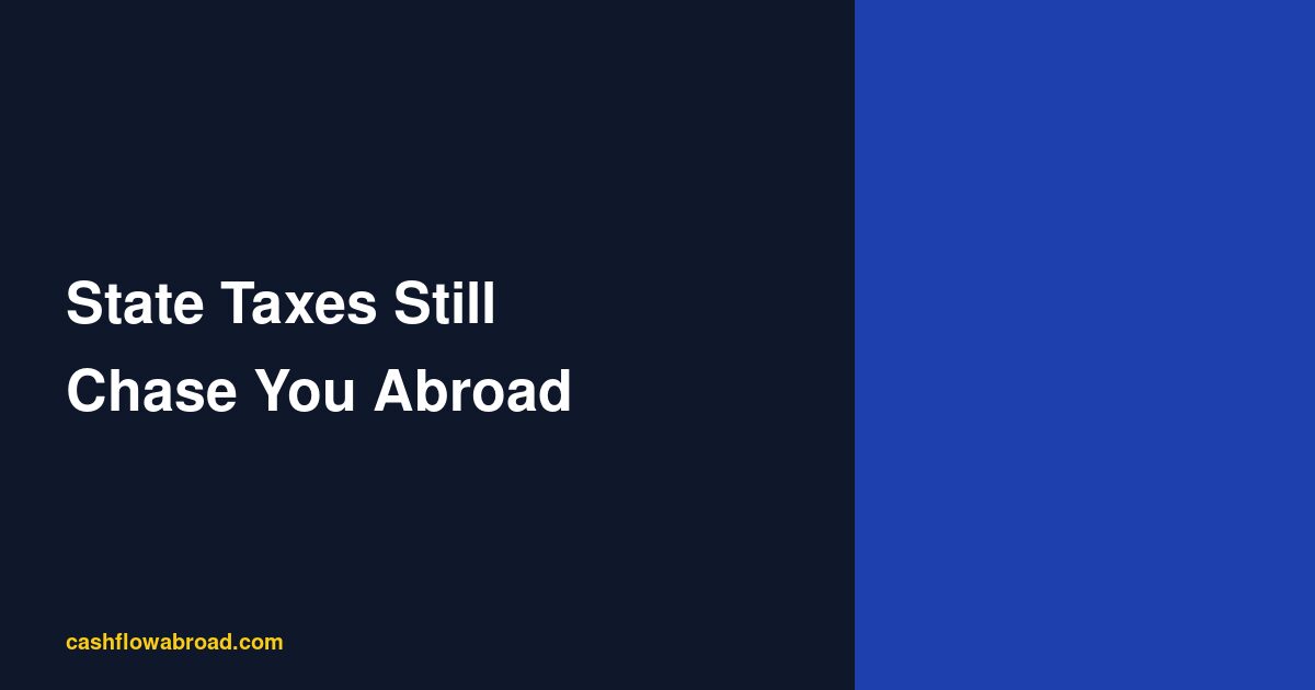 State taxes still chase US expats abroad — custom featured image with blue split design