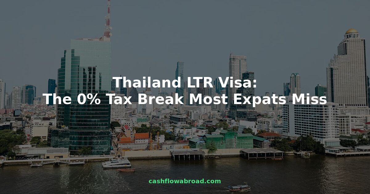 Bangkok skyline view representing Thailand's LTR visa program for expats seeking 0% foreign income tax