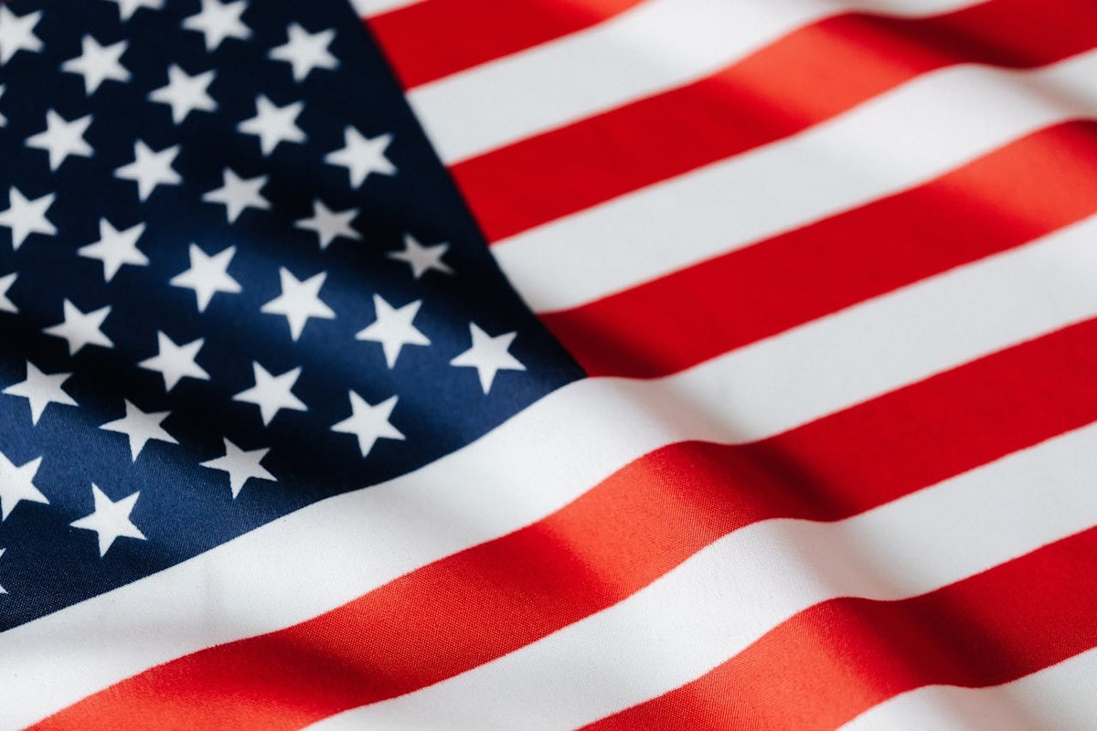 American flag representing US state domicile choices for expats moving abroad