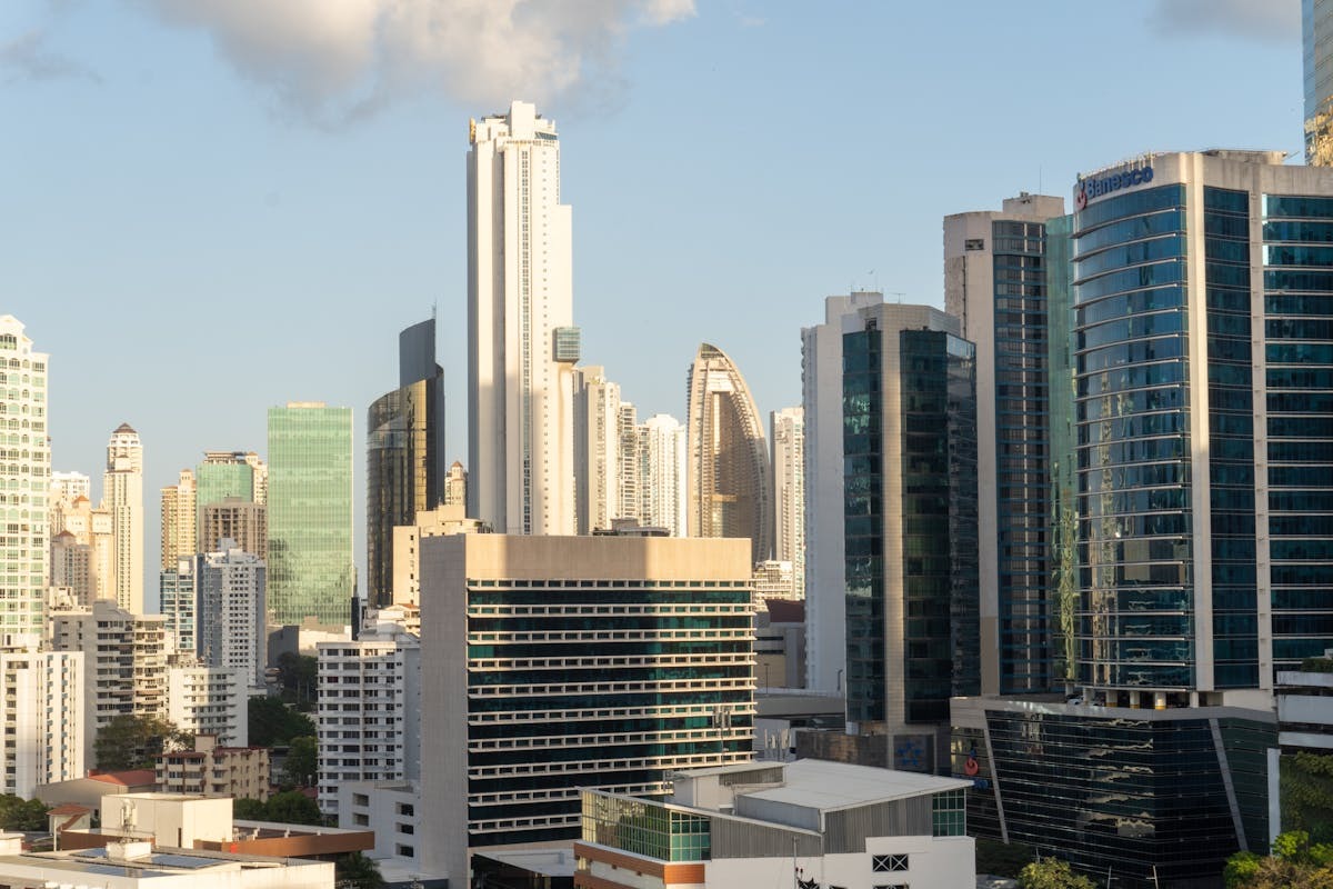 Panama City modern skyscrapers — one of Latin America's most developed and globally connected cities