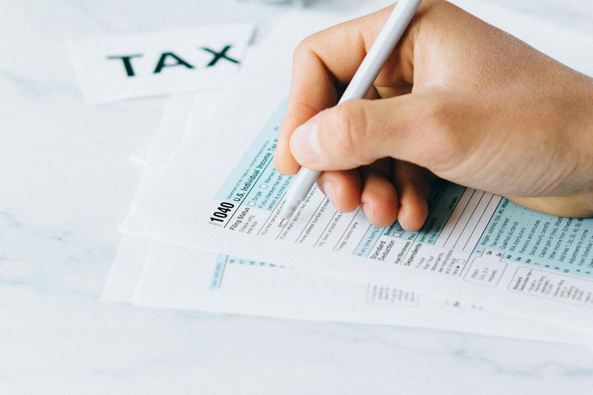 Person filing foreign account tax documents for IRS compliance