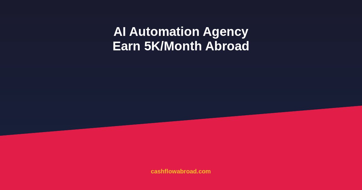 Featured image: AI Automation Agency: Earn 5K/Month Abroad