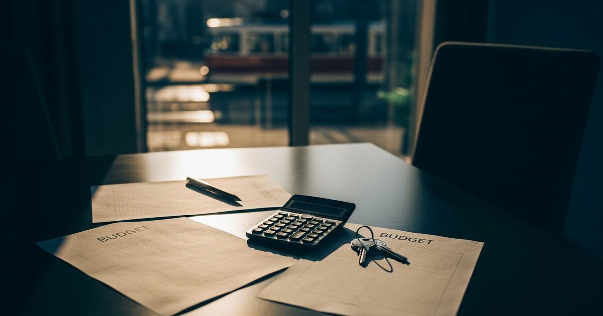 Sofia apartment table for planning a remote work budget