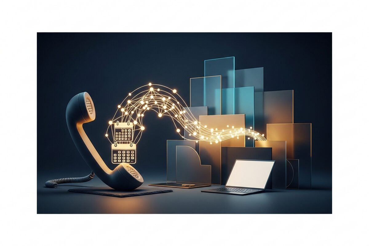 Abstract call routing flow for AI booking automation