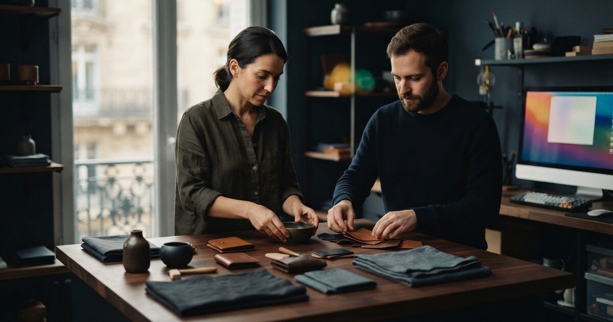 Remote operator organizing product images for a Shopify catalog sprint