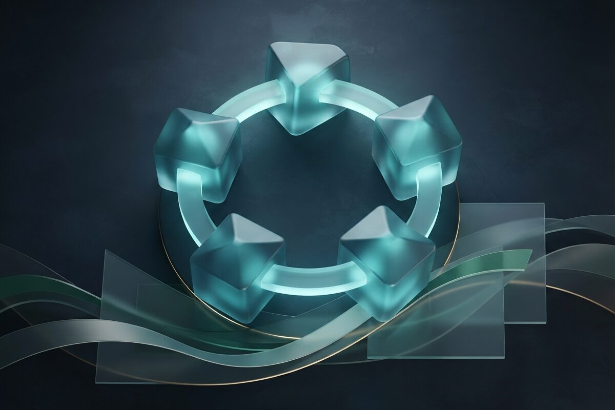 Glowing five-node ring metaphor for a multi-year lockout