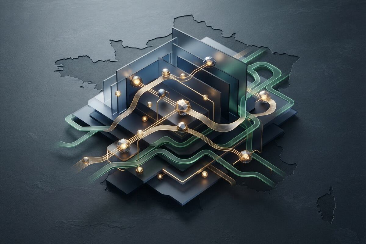 Abstract policy wrapper showing hidden fund and tax pathways