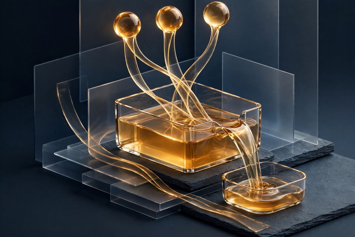 Abstract reservoirs showing included volume spilling into an overage pool
