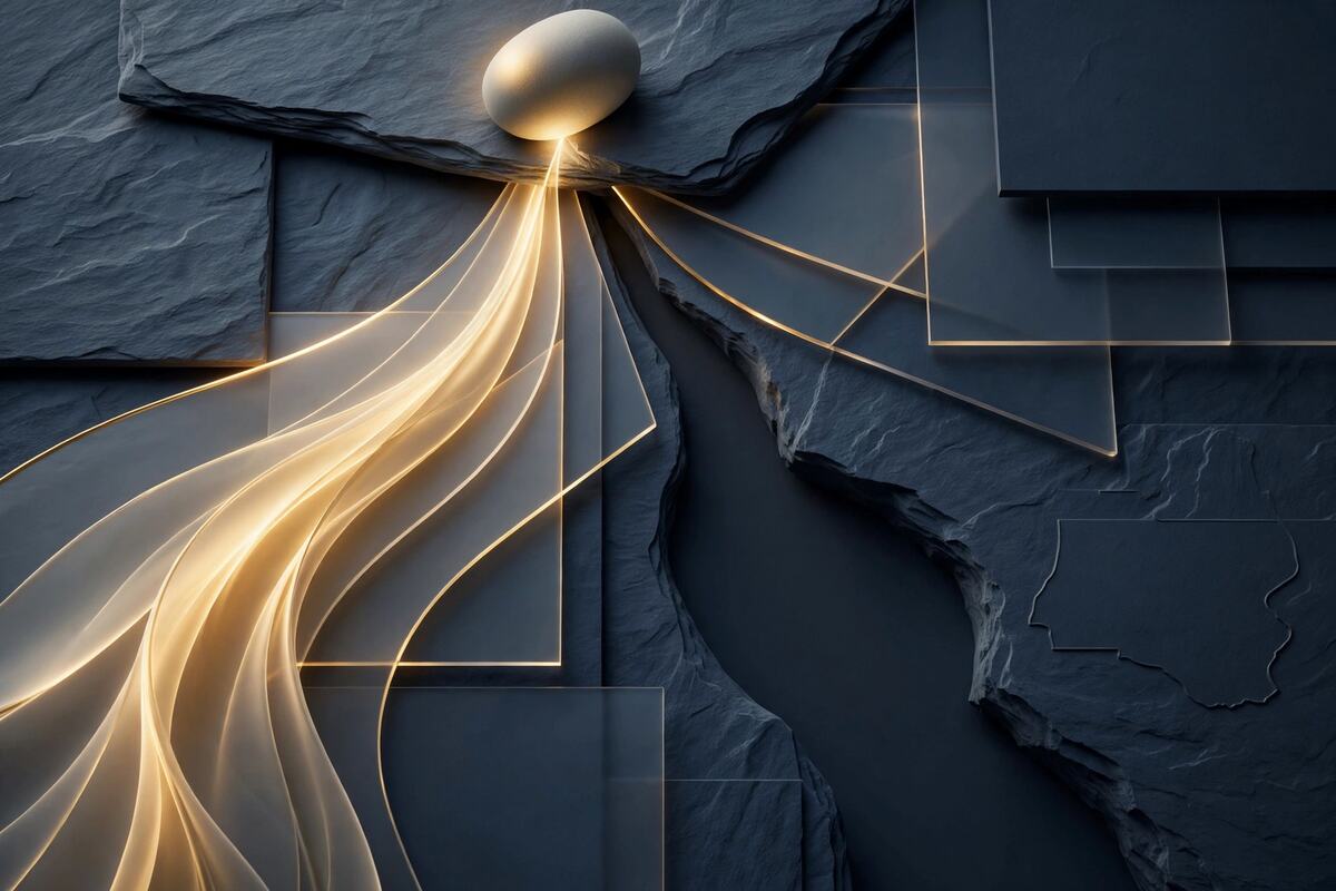 Abstract nodes showing a proceeds stream beside a missing value