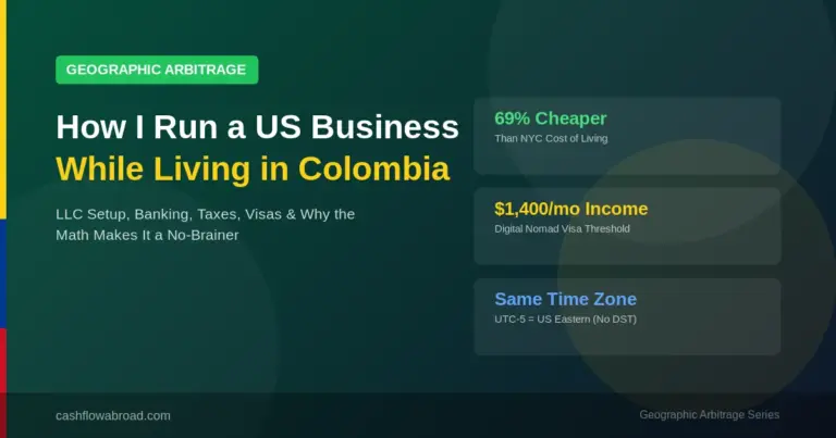 How I Run a US Business While Living in Colombia - Geographic Arbitrage Guide