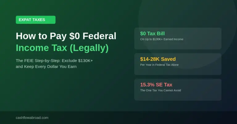 How to pay zero federal income tax as US expat using FEIE