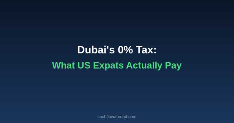 Dubai’s 0% Tax: What US Expats Actually Pay