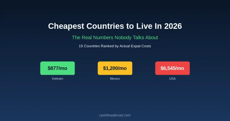 Cheapest Countries to Live: The Real Numbers Nobody Talks About